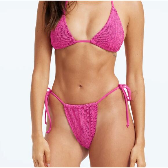 GOOD AMERICAN WOMEN ALWAYS FITS TINY METALLIC BOTTOM SIZE 3/4 L/XL - Picture 1 of 4